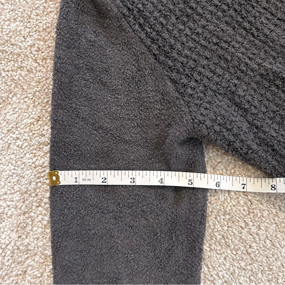 Barefoot Dreams CozyChic Lite Coastal Cardi Flutter Cardigan Carbon dark gray S - Picture 17 of 17